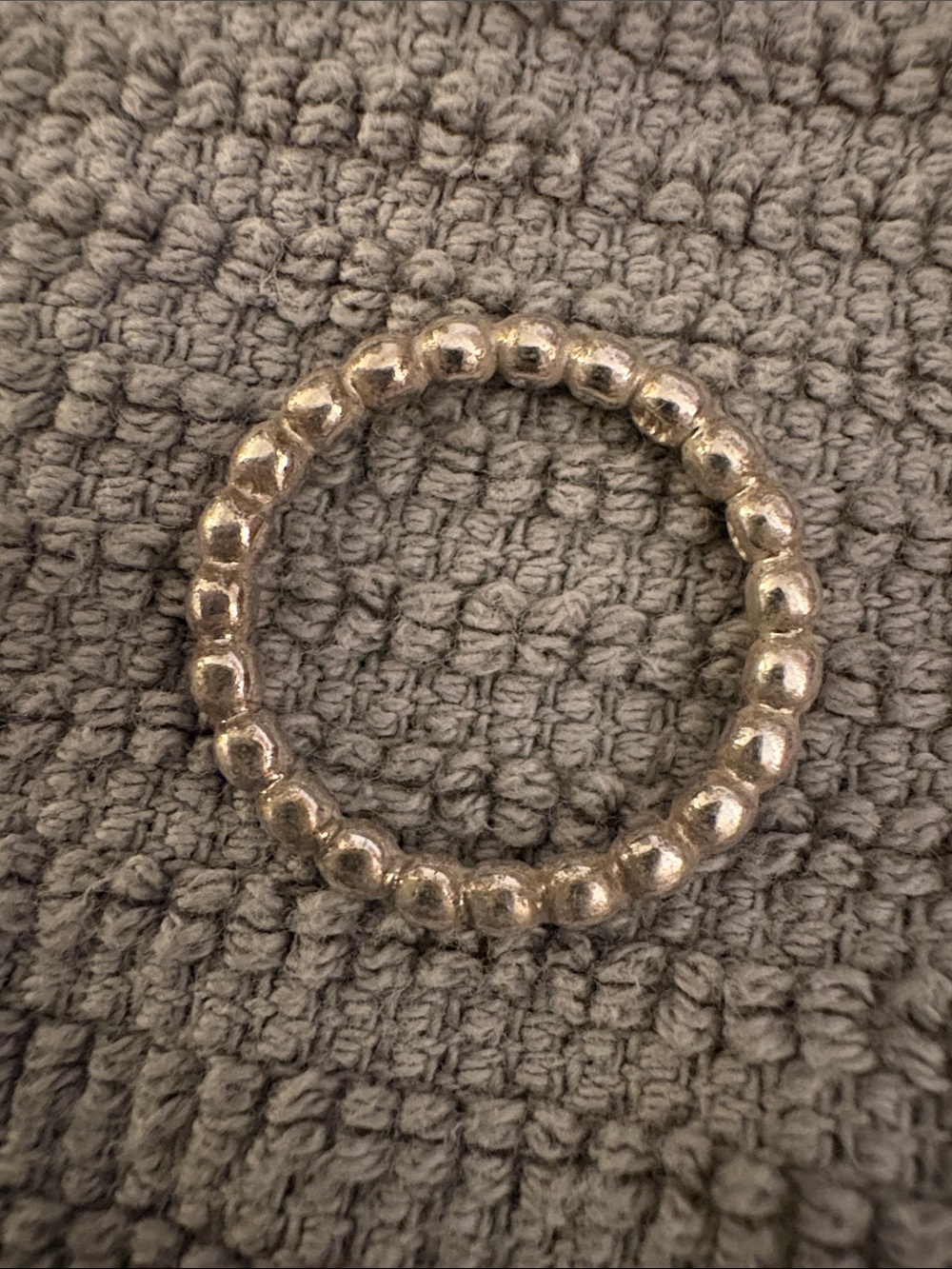 Pandora Cloud 9 Silver Bubble Stackable Ring